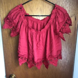 Red Off The Shoulder